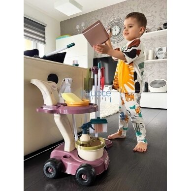 Vaikiškas valymo vežimėlis su priedais 45333,  3