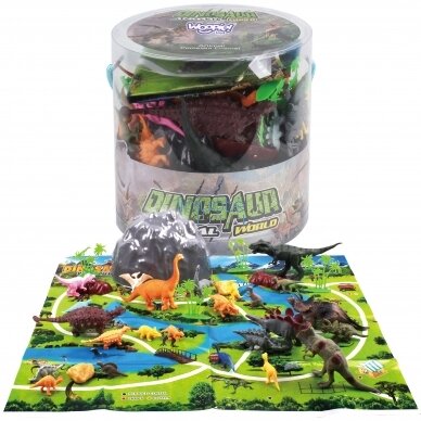 DINOZAURŲ FIGURĖLIŲ RINKINYS DĖŽŪTĖJE, 34 EL., 47153