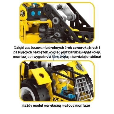 STEAM Konstruktorius "Statybiniai Vehikulai", 6in1,  223 el, 56621 4