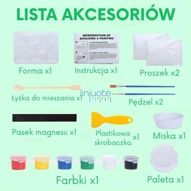 WOOPIE KŪRYBINIS RINKINYS SU DAŽAIS „PASIDARYK PATS“ PADARYK GIPSO FIGŪRĖLES IR JAS NUDAŽYK – GYVŪNĖLIŲ RINKINYS, 55310 7 WOOPIE KŪRYBINIS RINKINYS SU DAŽAIS „PASIDARYK PATS“ PADARYK GIPSO FIGŪRĖLES IR JAS NUDAŽYK – GYVŪNĖLIŲ RINKINYS, 55310 7