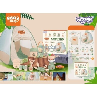 WOOPIE MAŽOJO TYRINĖTOJO STOVYKLAVIMO RINKINYS XXL IŠVYKAI 15 EL., 55372 3