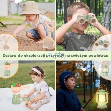 WOOPIE MAŽOJO TYRINĖTOJO STOVYKLAVIMO RINKINYS XXL IŠVYKAI 15 EL., 55372 2