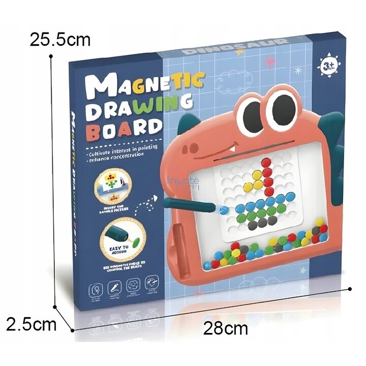 MONTESSORI MAGNETINĖ LENTA VAIKAMS MAGPAD DINOZAURAS, 48211 3 MONTESSORI MAGNETINĖ LENTA VAIKAMS MAGPAD DINOZAURAS, 48211 3