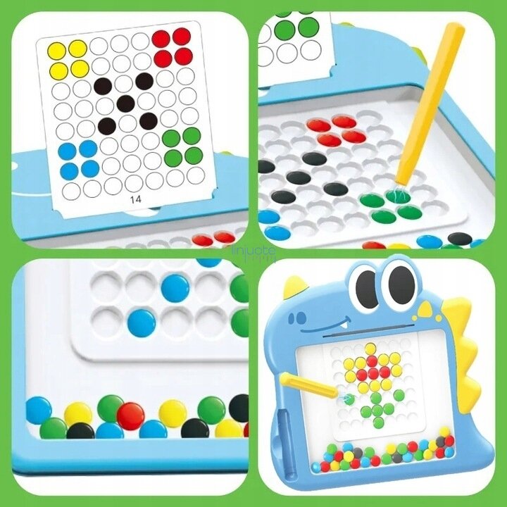 MONTESSORI MAGNETINĖ LENTA VAIKAMS MAGPAD DINOZAURAS, 48167 2 MONTESSORI MAGNETINĖ LENTA VAIKAMS MAGPAD DINOZAURAS, 48167 2