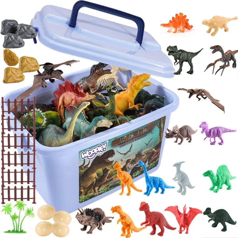 DINOZAURŲ FIGURĖLIŲ RINKINYS DĖŽŪTĖJE, 40vnt., 47160 DINOZAURŲ FIGURĖLIŲ RINKINYS DĖŽŪTĖJE, 40vnt., 47160