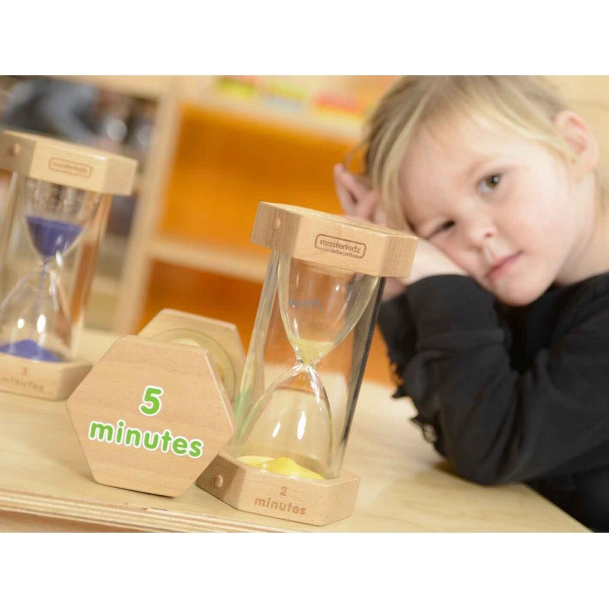Mokomoji edukacinė priemonė "Smėlio laikrodžių rinkinys" MASTERKIDZ, ME05243 4