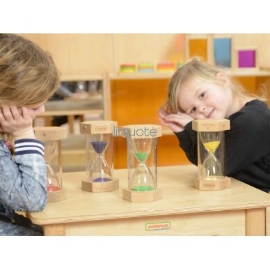 Mokomoji edukacinė priemonė "Smėlio laikrodžių rinkinys" MASTERKIDZ, ME05243 3